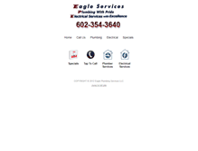 Tablet Screenshot of eagleplumbing.net